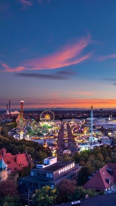 Germany city night view